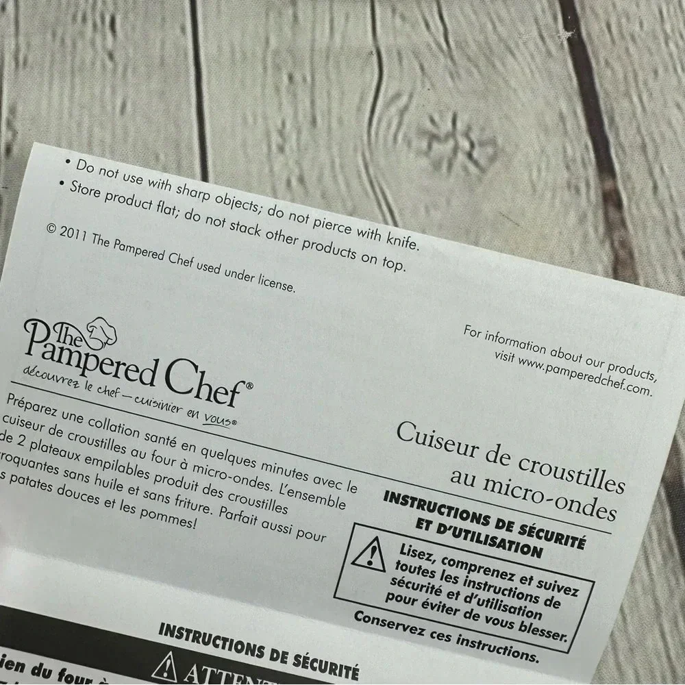 Pampered chef microwave chip maker discontinued item 1241